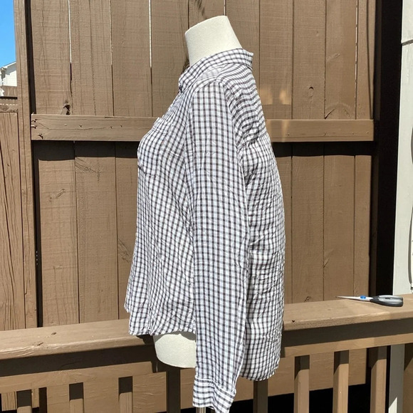 Rails Josephine black gingham button down blouse size M - Picture 5 of 12